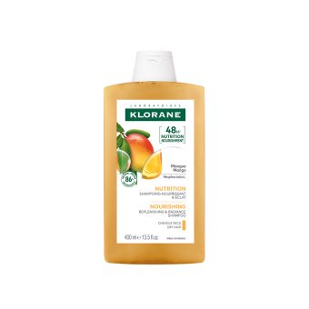 KLORANE maitinamasis šampūnas sausiems plaukams su mango sviestu, 400 ml