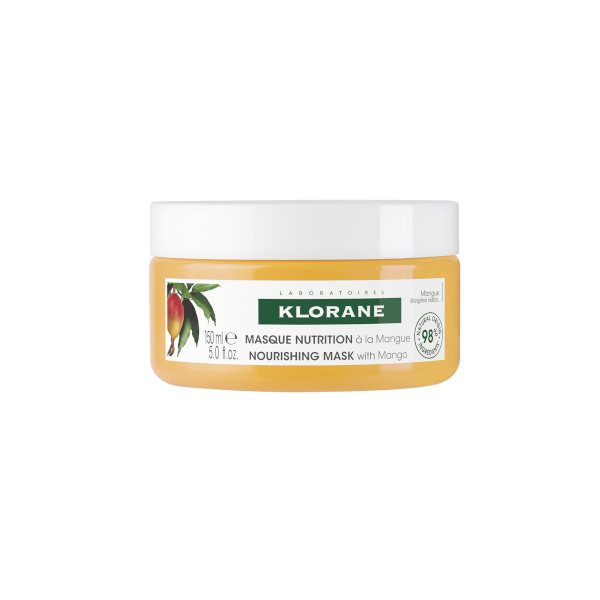 KLORANE maitinanti kaukė plaukams MANGO, 150 ml