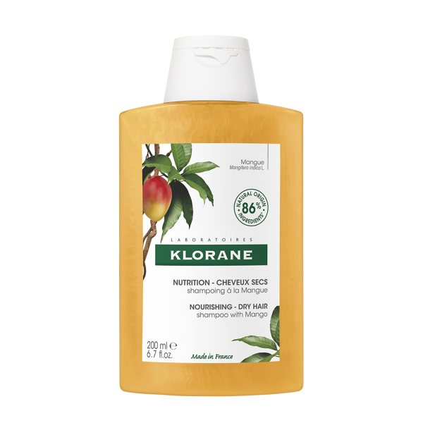 KLORANE plaukų šampūnas su mango sviestu, 200 ml