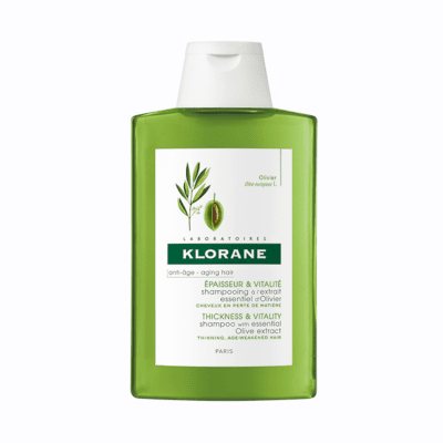 KLORANE šampūnas gyvybingumą praradusiems plaukams su alyvuogių ekstraktu Olive, 200 ml