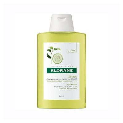 KLORANE šampūnas normaliems - riebiems plaukams su citrusų ekstraktu Citrus, 200 ml