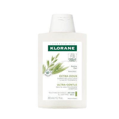 KLORANE šampūnas su avižų pieneliu OAT MILK, 200 ml