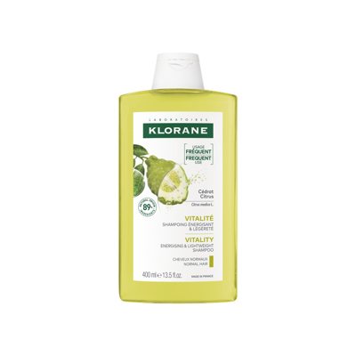KLORANE, šampūnas su citrusų ekstraktu, riebiems plaukams, 400 ml