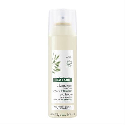 KLORANE, sausas šampūnas su avižų pieneliu, 150 ml