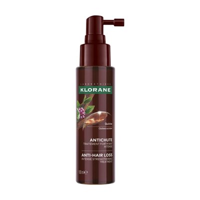 KLORANE, serumas su chininu, kofeinu, ekologišku edelveisu ir B grupės vitaminais nuo visų tipų plaukų slinkimo, 100 ml