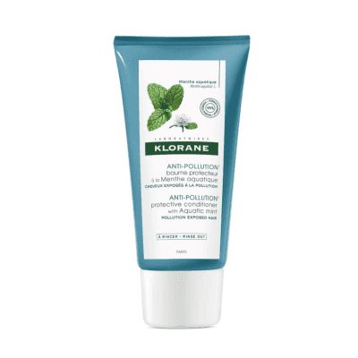 KLORANE valantis ir blizgesio suteikiantis kondicionierius su natūraliu vandeninės mėtos ekstraktu ANTI-POLLUTION MINT, 150 ml