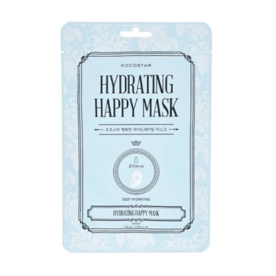 KOCOSTAR intensyviai drėkinanti veido kaukė HYDRATING HAPPY MASK, 25 ml