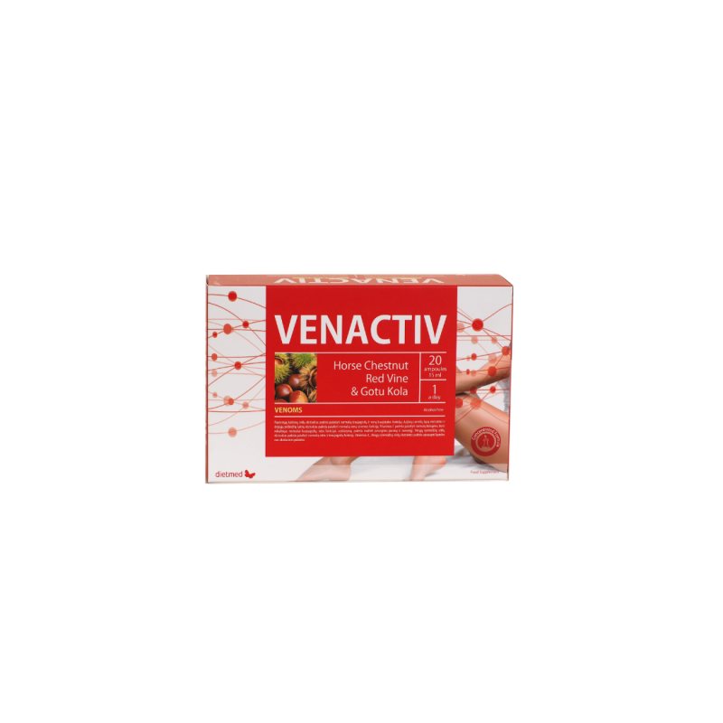 Kojų venoms VENACTIV, 20 but., 15 ml