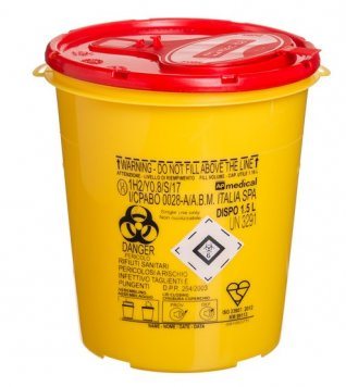 KONTEINERIS pavojingoms atliekoms DISPO, 1.5 l