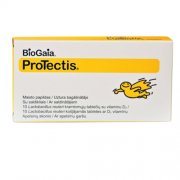 Kramtomosios tabletės su vitaminu D3 BIOGAIA PROTECTIS, 10 vnt