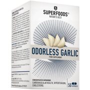 Kraujotakai ir cholesteroliui SUPERFOODS ODORLESS GARLIC (ČESNAKAS), 50 kaps.