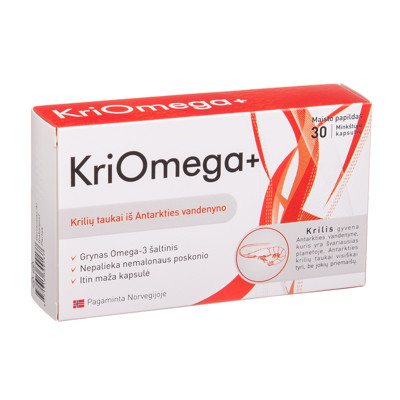 KRIOMEGA+, 30 kapsulių