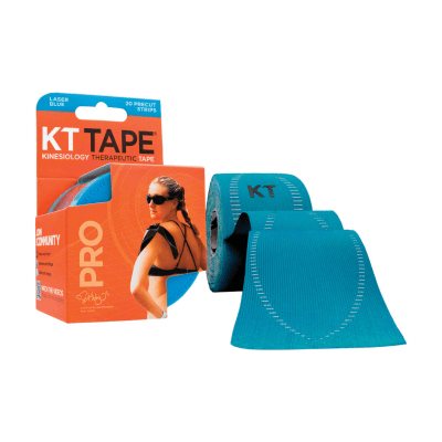 KT TAPE pleistras PRO NEON, šviesiai mėlyna spalva, 20 juostelių