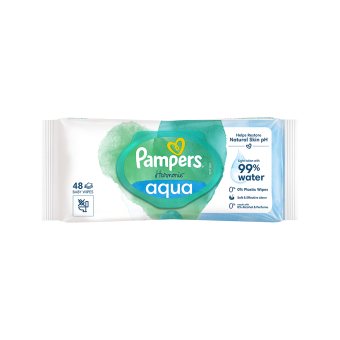 Kūdikių servetėlės PAMPERS Harmonie Aqua, 48 vnt