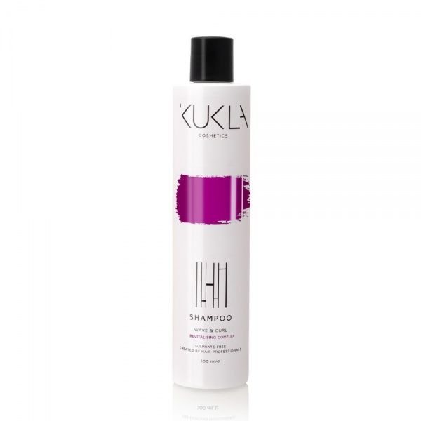 KUKLA COSMETICS šampūnas banguotiems ir garbanotiems plaukams WAVE & CURL, 300 ml