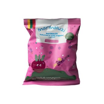 Kukurūzų ir lešių trapukai MARMALUZI su burokėliais, 30 g, 30 g