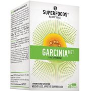 Kūno svorio kontrolei SUPERFOODS GARCINIA DIET, 90 kaps.