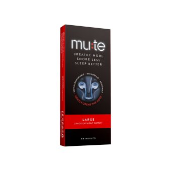 Kvėpavimą per nosį palengvinanti priemonė MUTE LARGE, 3 vnt