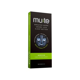 Kvėpavimą per nosį palengvinanti priemonė MUTE MEDIUM, 3 vnt