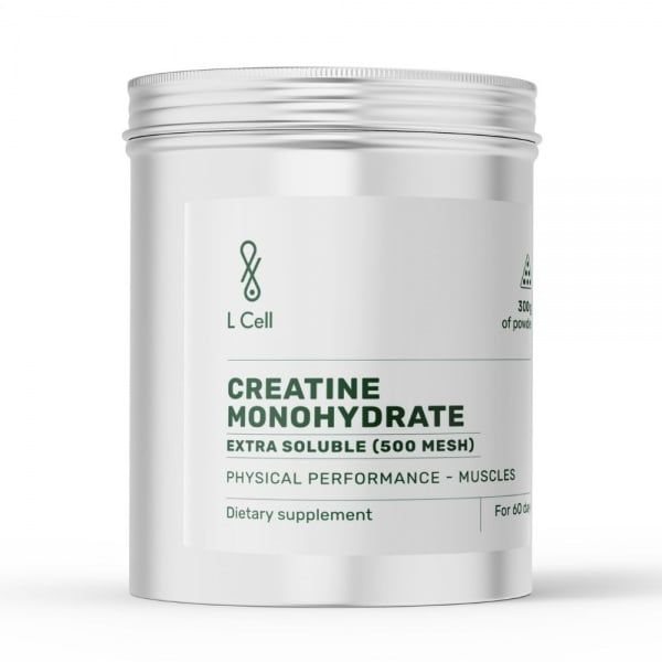 L CELL maisto papildas KREATINO MONOHIDRATAS, 300 g