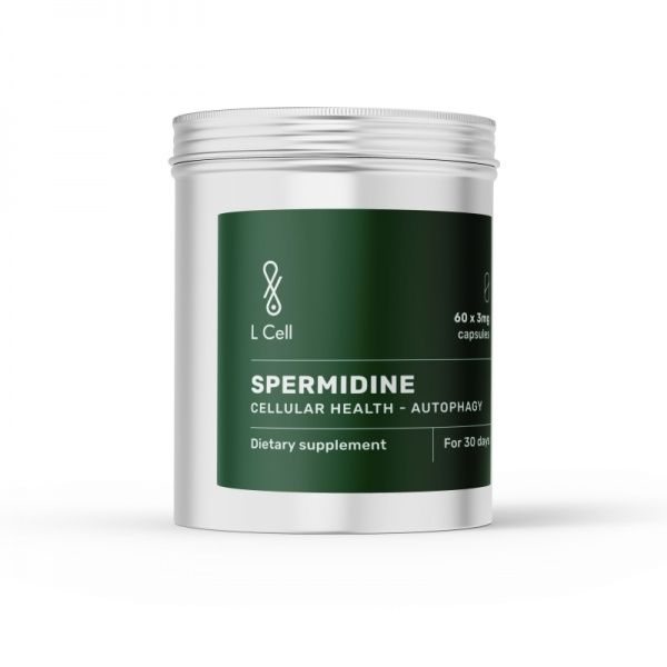 L CELL maisto papildas SPERMIDINAS 3 mg, 60 kaps.