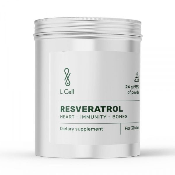 L CELL maisto papildas TRANS RESVERATROLIS, 24 g