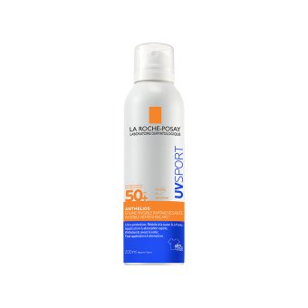 LA ROCHE-POSAY ANTHELIOS vandeniui ir prakaitui atspari migla SPF50+ UV SPORT, 200 ml