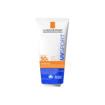 LA ROCHE-POSAY ANTHELIOS vandeniui ir prakaitui atsparus losjonas SPF50+ UV SPORT, 200 ml