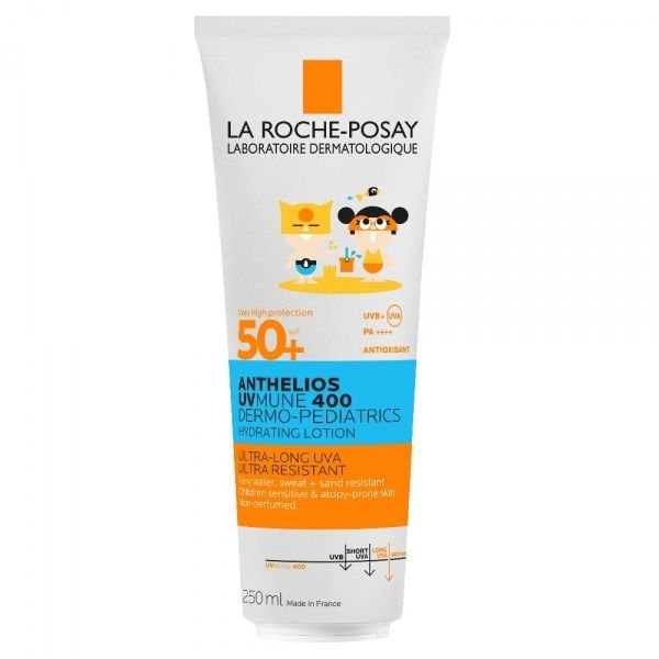 LA ROCHE-POSAY apsauginis veido ir kūno pienelis vaikams ANTHELIOS KIDS, SPF50+, 250 ml
