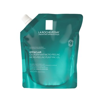 LA ROCHE-POSAY EFFACLAR MICROPEELING, gelis riebiai-aknę link.odai pap., 1 vnt., 400 ml