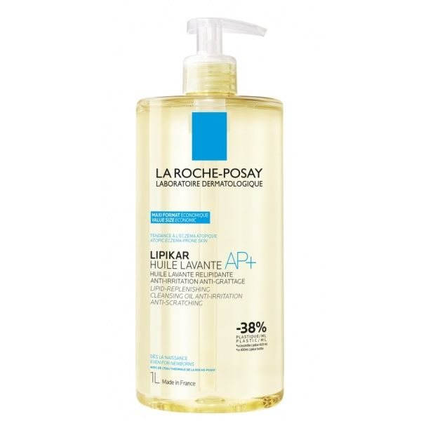 LA ROCHE-POSAY prausiamasis aliejus LIPIKAR OIL AP+, 1000 ml