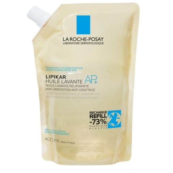 LA ROCHE-POSAY prausimosi aliejus LIPIKAR AP+, papildymas, 400 ml