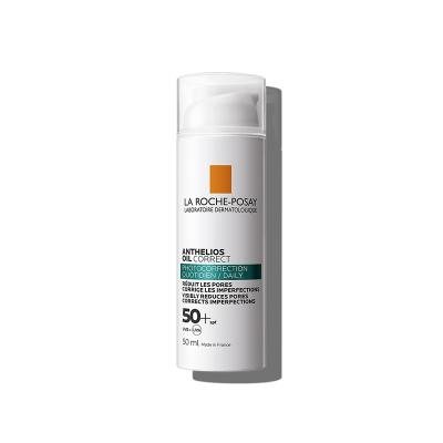 LA ROCHE-POSAY sebumą reguliuojantis veido kremas ANTHELIOS UVD OIL CORRECT, SPF 50+, 50 ml