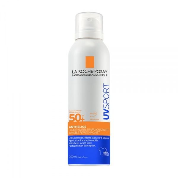 LA ROCHE POSAY vandeniui ir prakaitui atspari veido migla ANTHELIOS UVSPORT, SPF50+, 200 ml