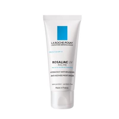 LA ROCHE-POSAY veido kremas į raudonį linkusiai sausai odai ROSALIAC UV RICH, 40 ml