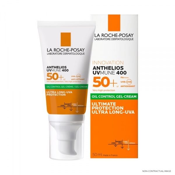 LA ROCHE-POSAY veido kremas riebiai ir mišriai odai ANTHELIOS DRY TOUCH, SPF 50, 50 ml