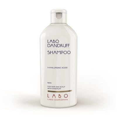 LABO DANDRUFF, šampūnas nuo pleiskanų su 3 hialurono rūgštimis, vyrams, 200 ml