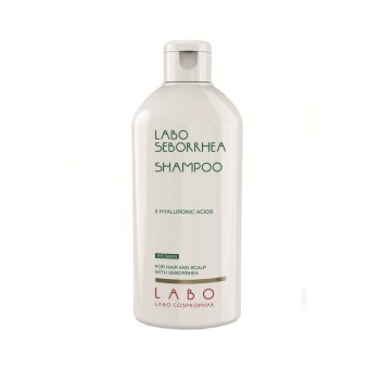 LABO SEBORRHEA šampūnas moterims su 3 hialurono rūgštimis seborėjos pažeistai galvos odai ir plaukams, 200 ml