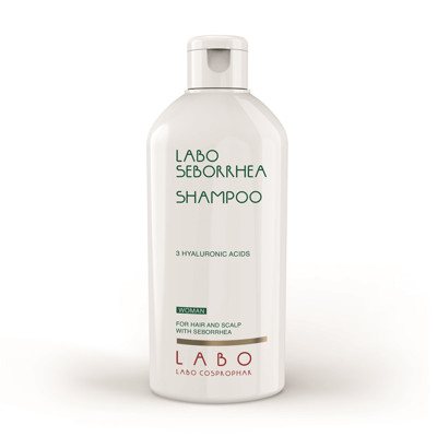 LABO SEBORRHEA, šampūnas nuo seborėjos su 3 hialurono rūgštimis, moterims, 200 ml