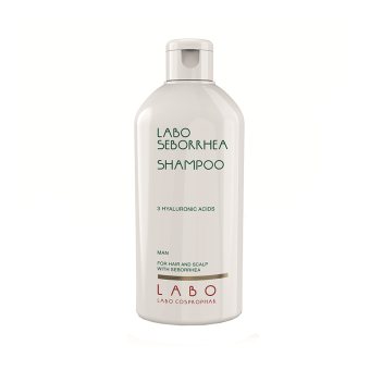 LABO SEBORRHEA šampūnas seborėjos pažeistiems plaukams ir galvos odai su 3 hialurono rūgštimis vyrams, 200 ml