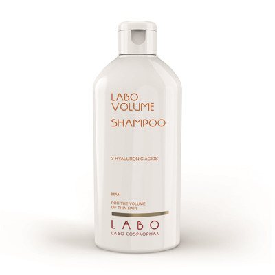 LABO VOLUME, šampūnas suteikiantis apimties su 3 hialurono rūgštimis, vyrams, 200 ml