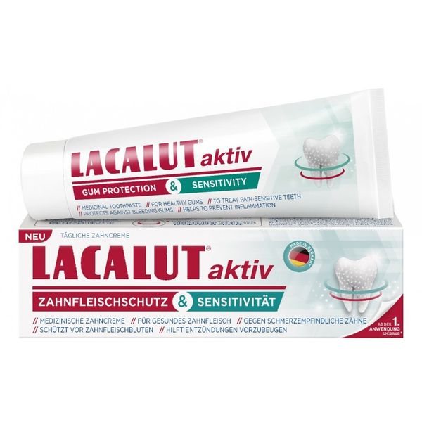 LACALUT Aktiv dantų pasta SENSITIVE, 75 ml