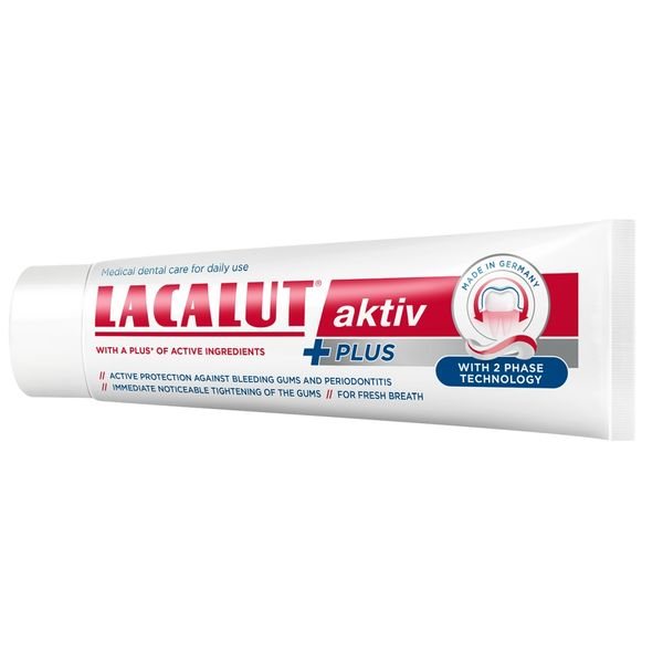 LACALUT AKTIV PLUS, dantų pasta, 75 ml