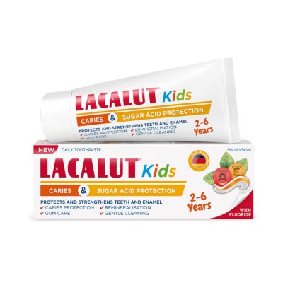 LACALUT dantų pasta Kids 2-6, 55 ml