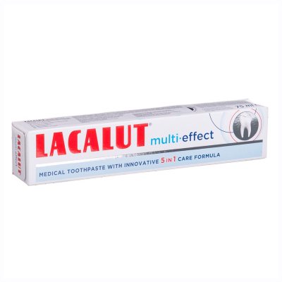 LACALUT MULTI-EFFECT PLUS, dantų pasta su vitaminais ir mineralais, 75 ml