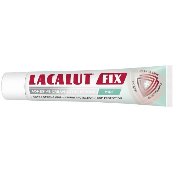 LACALUT fiksuojantis protezų kremas FIX, ypač stiprus, mėtų skonio, 40 g