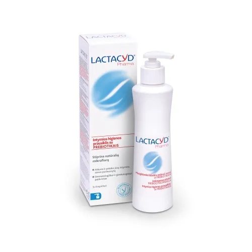 LACTACYD PHARMA, intymios higienos prausiklis su prebiotikais, 250 ml