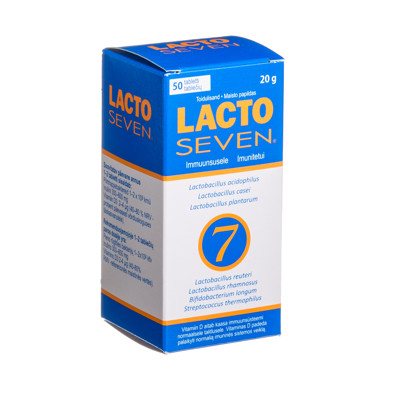 LACTO SEVEN, 50 tablečių