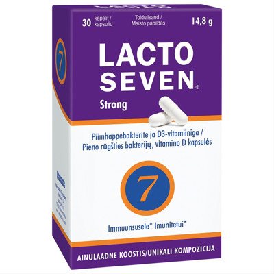 LACTO SEVEN STRONG, 30 kapsulių