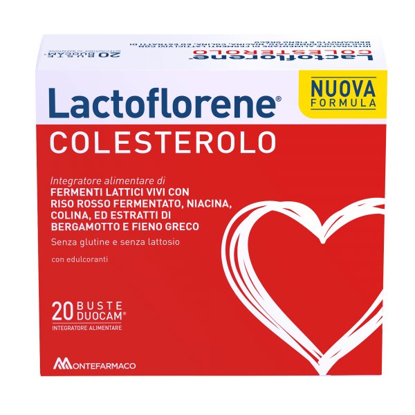 LACTOFLORENE maisto papildas milteliais COLESTEROLO, 20 pak.